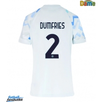 Inter Milan Denzel Dumfries #2 Bortedrakt Dame 2025-26 Kortermet